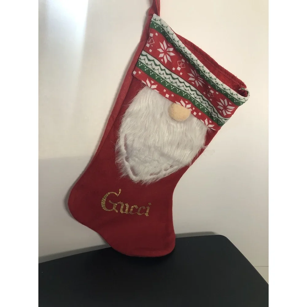 Christmas‎ Felt Stocking Decoration Set of 5 — Holiday Socks Ornaments